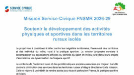 Fiche Mission Agrément 2026/29